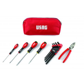 Kompakt torbica sa alatom odvijači, imbus ključevi sa glavom i kombinovana klešta 14/1 007S150CX USAG